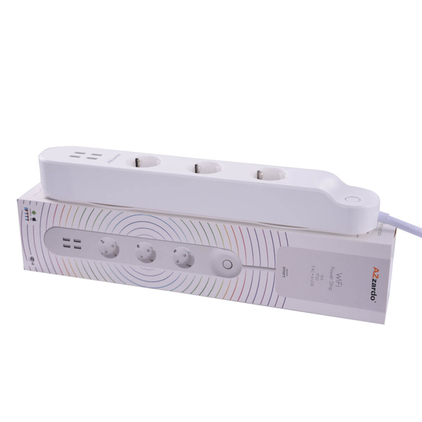 Potrójna listwa z gniazdkami POWER AZ3477 Azzardo wifi biały