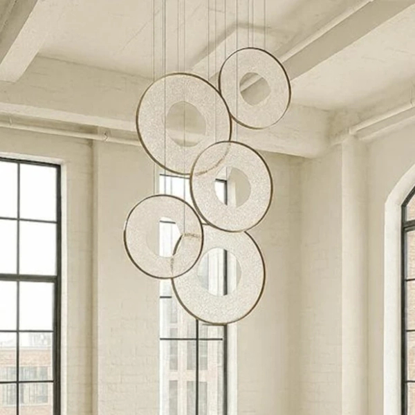 Wisząca lampa transparentna złota STARDUST LED 120W 3000K MSE1501100587