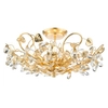 Sufitowa lampa Audley AUD5435-EH Dar Lighting glamour kryształy liście złota