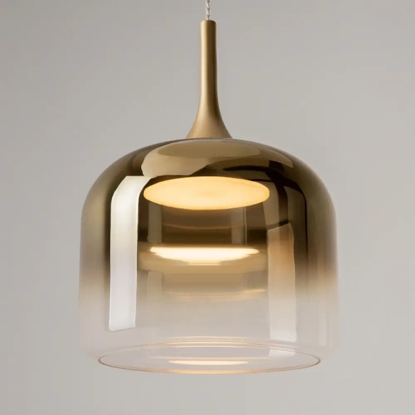 Szklana lampa wisząca Spirito MOD286PL-L18G3K LED 12W 3000K złoty