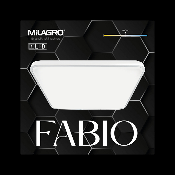 Minimalistyczna lampa sufitowa Fabio LED 35W 4000K biała do salonu