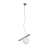 Szklana lampa wisząca BALANCE biała grafitowa MSE1501100489 1xG9 Ø35 kulista