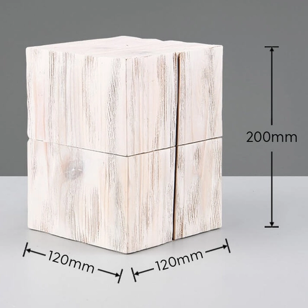 Sypialniana lampa stołowa Treasure 514110101 drewno biała