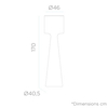 Ogrodowa lampa dekoracyjna Grace LUMGC170OFNW King Home IP65 biały