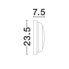 Plafon zewnętrzny CELVORA LE75260 LED 19W 3000K IP65 czarny