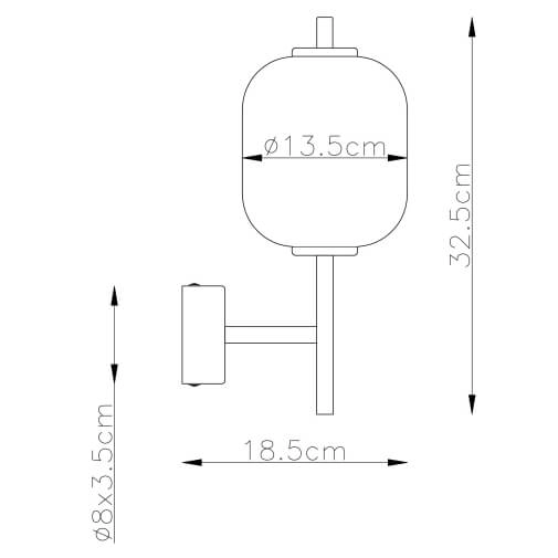 Naścienna lampa do przedpokoju Ewald 15217W LED 7W 3000K mosiądz