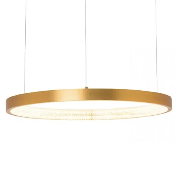 Wisząca lampa z ledowym pierścieniem 2006 LED 34W 3000K do kuchni złoty