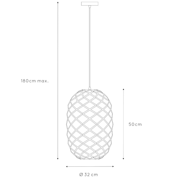 Loftowa LAMPA wisząca WOLFRAM  21417/32/02 Lucide metalowa OPRAWA klatka zwis mosiądz