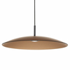 Lampa zwisająca PECA LE44272 LED 17W 3000K dysk czarna brązowa