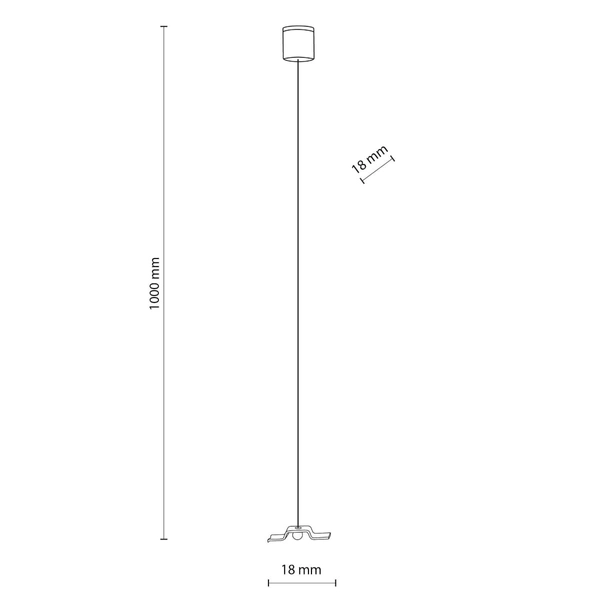 Szynowy zestaw podwieszający Tracer 5304 TK Lighting jednoobowody czarny