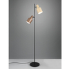 Lampa podłogowa ELIOR DL217419400 Trio z przełącznikiem nożnym beżowa brązowa