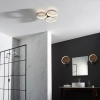 Sufitowa lampa do salonu Radius 96473 LED 30W 3000K ringi chrom biały