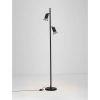 Lampa stojąca z regulacją MARENZO LE45613 podwójna czarna brązowa