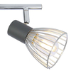 Druciana LAMPA sufitowa MODO 92-61522 Candellux metalowa OPRAWA listwa SPOT reflektorki chrom czarne