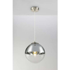LAMPA wisząca VARUS 15852 Globo szklana OPRAWA zwis kula ball chrom przezroczysta