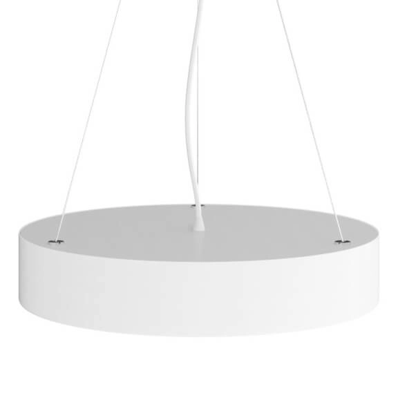 Zwisająca lampa Cleo 137623601094 Temar okrągła z czujnikiem ruchu biała