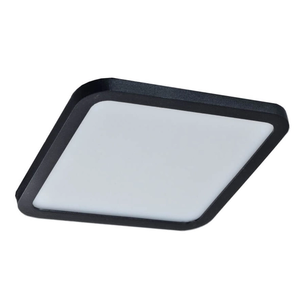 Kwadratowa lampa wpuszczana Slim AZ4331 LED 24W 4000K IP44 metalowa czarna