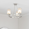 Potrójna lampa wisząca  Easton 76261 Endon tuby szklane nikiel