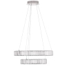 Srebrna lampa wisząca BAUTA LE42917 rings LED 46W 3500K do pokoju