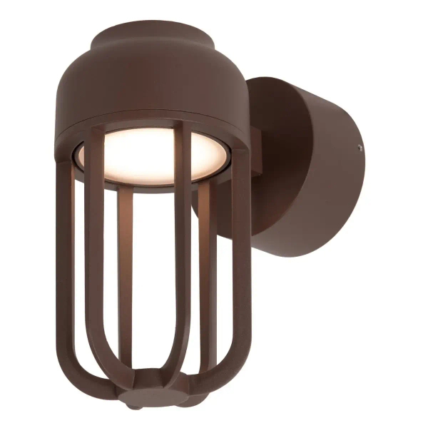 Ledowa ścienna lampa Wells 33808/08/97 LED 8W 2700K IP54 brązowy