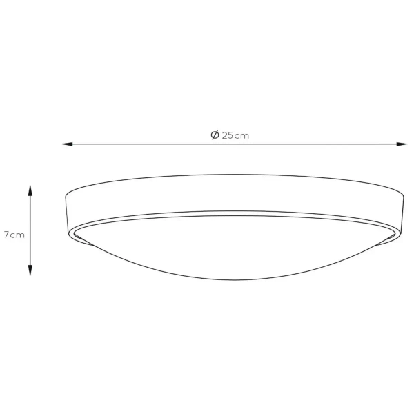 Lampa sufitowa okrągła Lex 08109/01/31 Lucide do jadalni biała