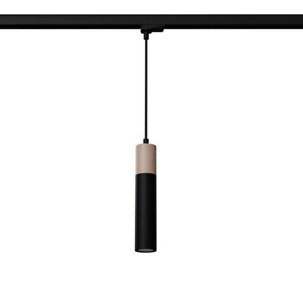 Wisząca lampa nad stół trójfazowa PABLO MYL.00172 drewniana czarna