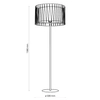 Stojąca lampa geometryczny klosz Harmony 2899 TK Lighting z tkaniny czarna