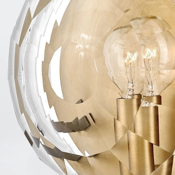 Jadalniany kinkiet na ścianę Leo QN-LEO-WB1-HB okrągły mosiądz