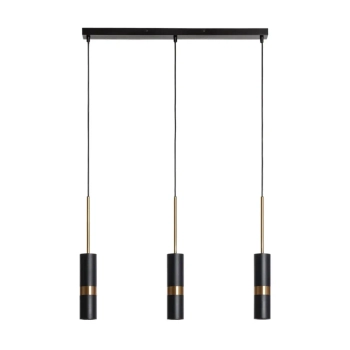 Potrójna lampa wisząca Stella ABR-LWL-3XGU10 tubki czarne