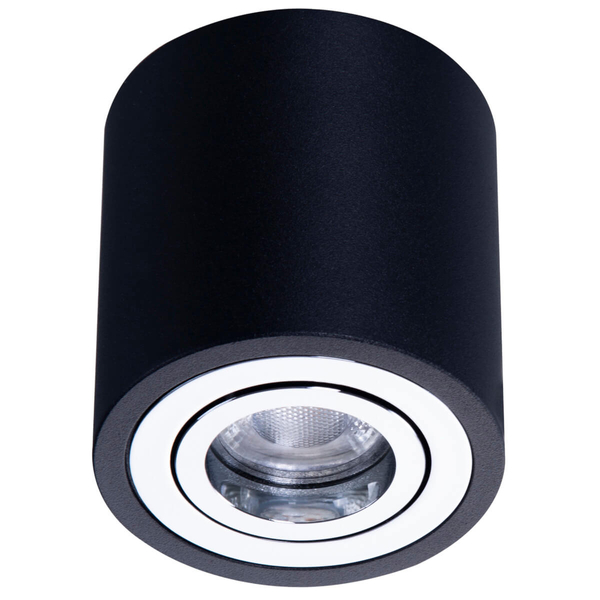 Kierunkowa lampa sufitowa Brant AZ2929 okrągła czarna chrom