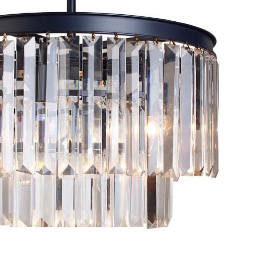 Okrągła lampa wisząca CGHEREFALL30 glamour na łańcuchu stal