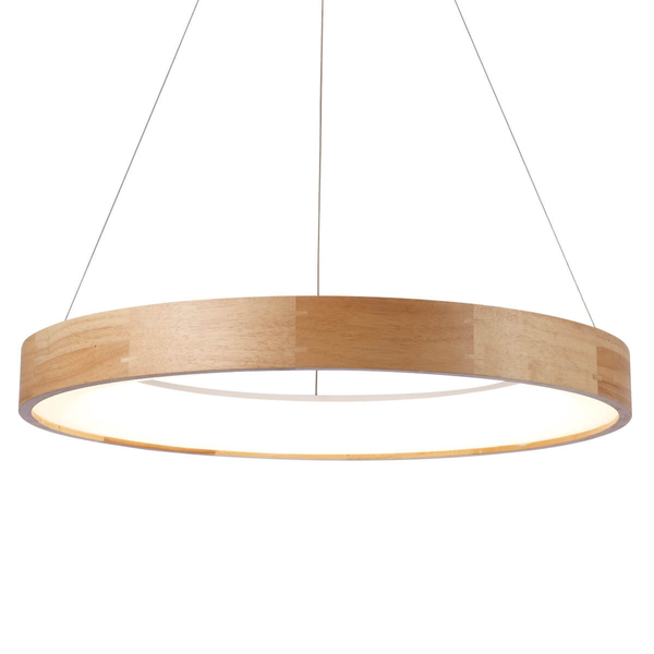 Lampa wisząca ring SILVAM AZ2699 Azzardo LED 42W 2900K drewniany