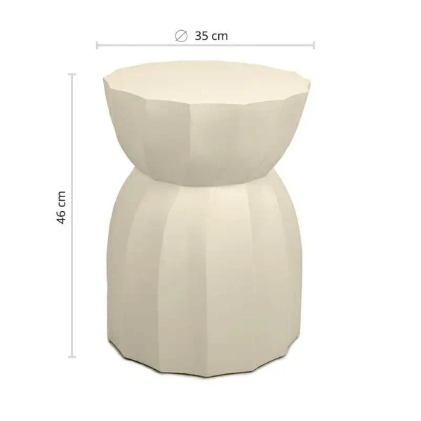 Nowoczesna ława ROLLING MM001501100315 beżowa drewniana do salonu 35cm