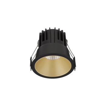 Sufitowa lampa podtynkowa ARAMIEL LE65106 LED 13W 4000K oczko czarne złote