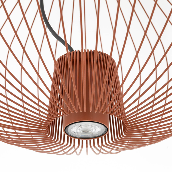 Metalowa lampa wisząca PUMPKIN 11495 druciana terakota