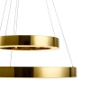 Lampa wisząca art deco CIRCLE DN924-40+60 złota metalowa akrylowa LED 53W 3000K do jadalni