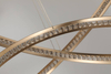 Salonowa lampa wisząca Brighton LED 55W 3000K z kryształkami złota