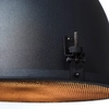 Lampa wisząca kopuła Kiki HK19243S76 Brilliant na łańcuchu czarny