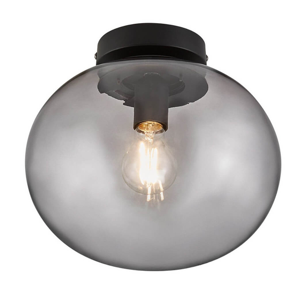 Sufitowa lampa szklana Alton 2010506047 czarny przydymiony