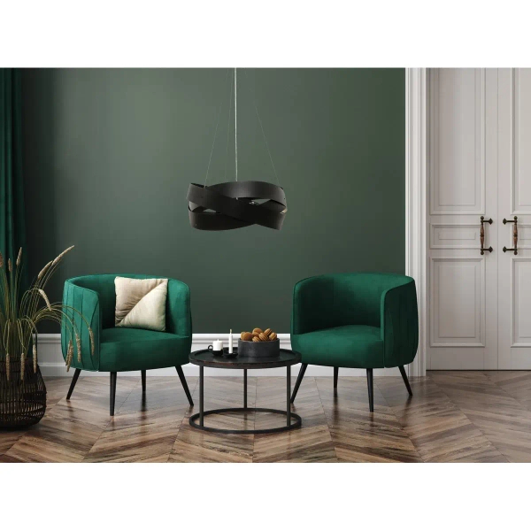 Lampa wisząca do jadalni Tornado 1118 Zumaline nad wyspę czarna OUTLET
