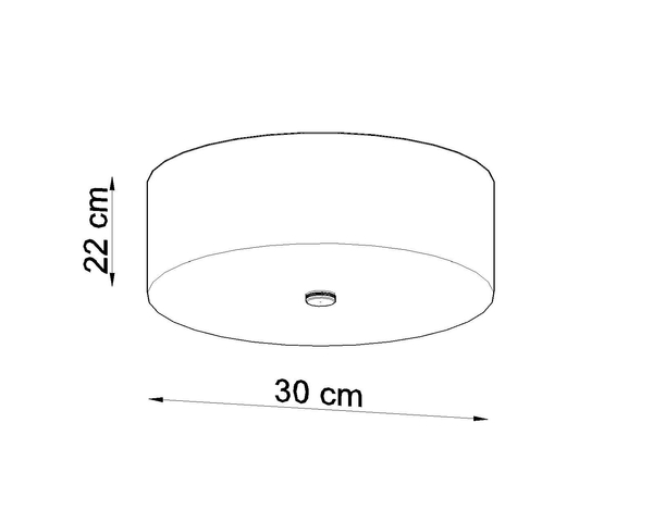 LAMPA sufitowa SL.0759 plafon OPRAWA abażurowa okrągła biała