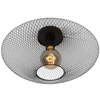 Loftowa LAMPA sufitowa MESH 21123/45/30 Lucide druciana OPRAWA metalowa industrialna czarna