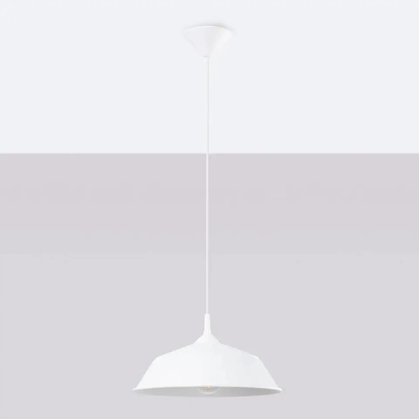 Lampa wisząca sypialniana Frika SL.1327 Sollux zwis pojedyncza biała