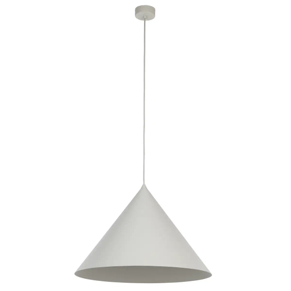 Metalowa lampa zwis CONO 10061 stożkowa nad stół beżowy