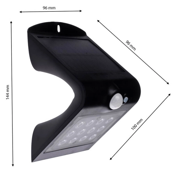 Elewacyjna lampka Butterfly EKO3867 Eko-light LED 1,5W 4000K IP65 czarny