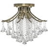 LAMPA sufitowa Wenecja 5192/4 21QG Elem metalowa OPRAWA crystal glamour mosiądz