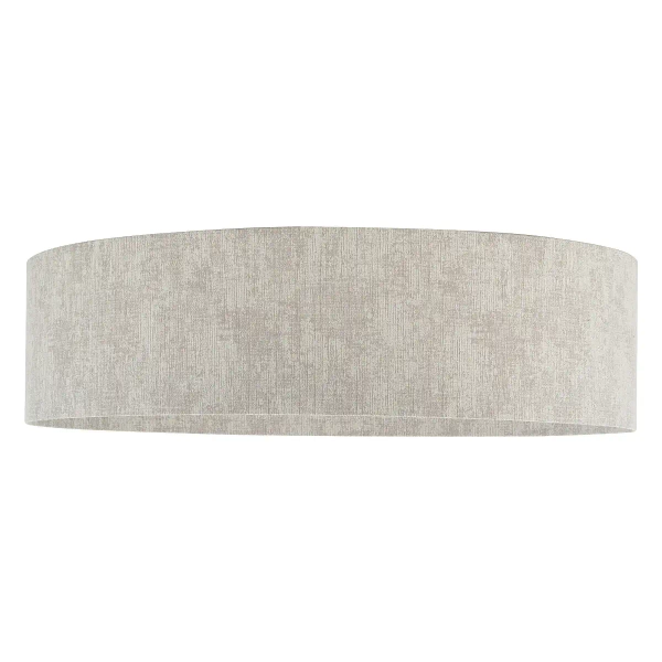 Tkaninowy plafon CEDRO 11672 do salonu okrągły beżowy