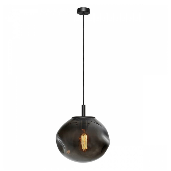 Nowoczesna lampa wisząca AVIA 11154108 Kaspa szklana czarna