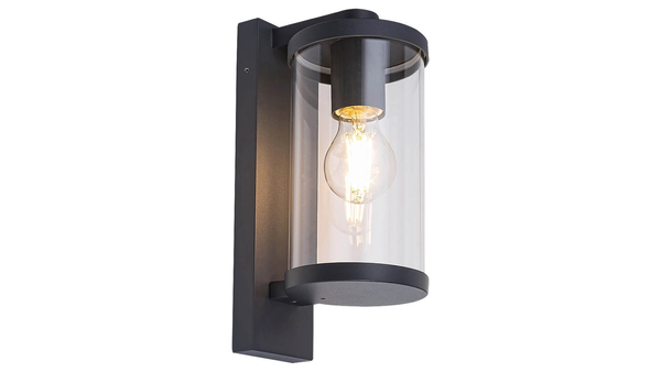 Elewacyjna LAMPA zewnętrzna SILISTRA 7891 Rabalux ogrodowa OPRAWA ścienna outdoor IP44 grafitowa przezroczysta