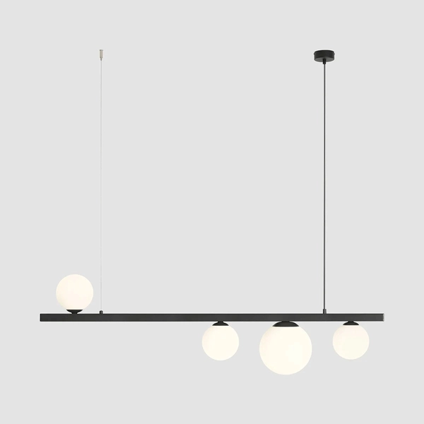 Wisząca lampa jadalniana Garda 1099L1 nad stół czarna biała